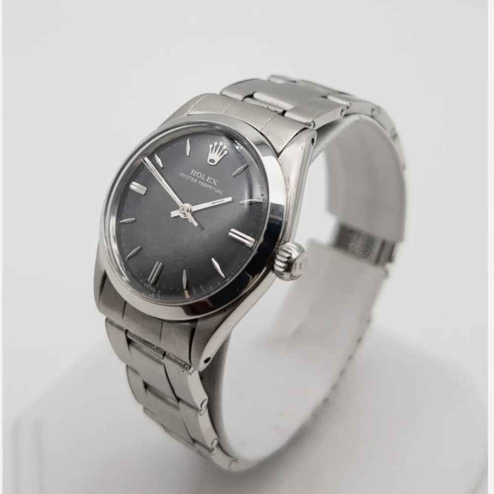 Rolex Black Dial Vintage Unisex Mens Womens Watch